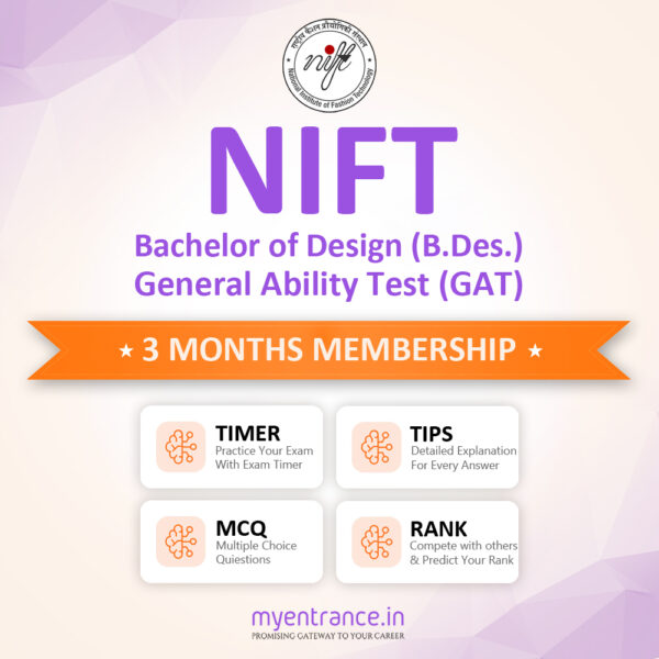 GAT (NIFT B.Des) 3 Months Membership - 1500 Questions & Explanations