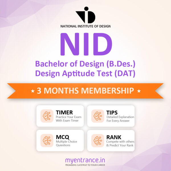 DAT (NID B.Des.) 3 Months Membership - 700 Questions & Explanations