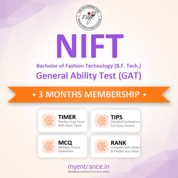 GAT (NIFT BF Tech) 3 Months Membership - 1950 Questions & Explanations