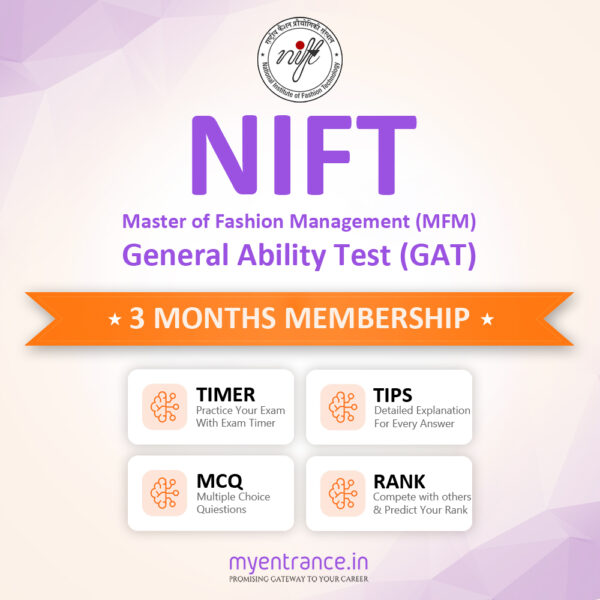 GAT (NIFT MFM) 3 Months Membership - 1950 Questions & Explanations