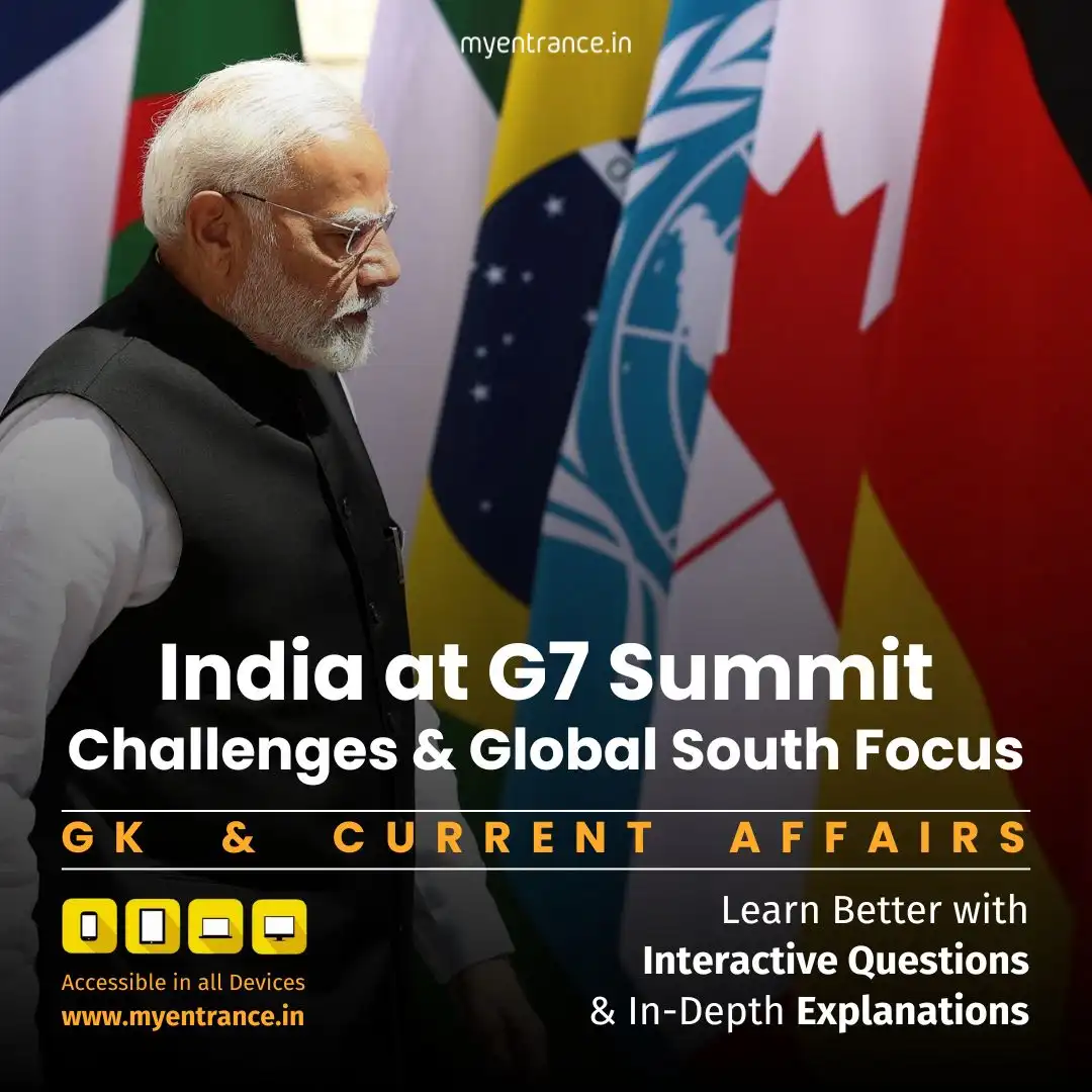 PM Modi addressing G7 Summit 2025 in Canada, highlighting Global South priorities amid world leaders