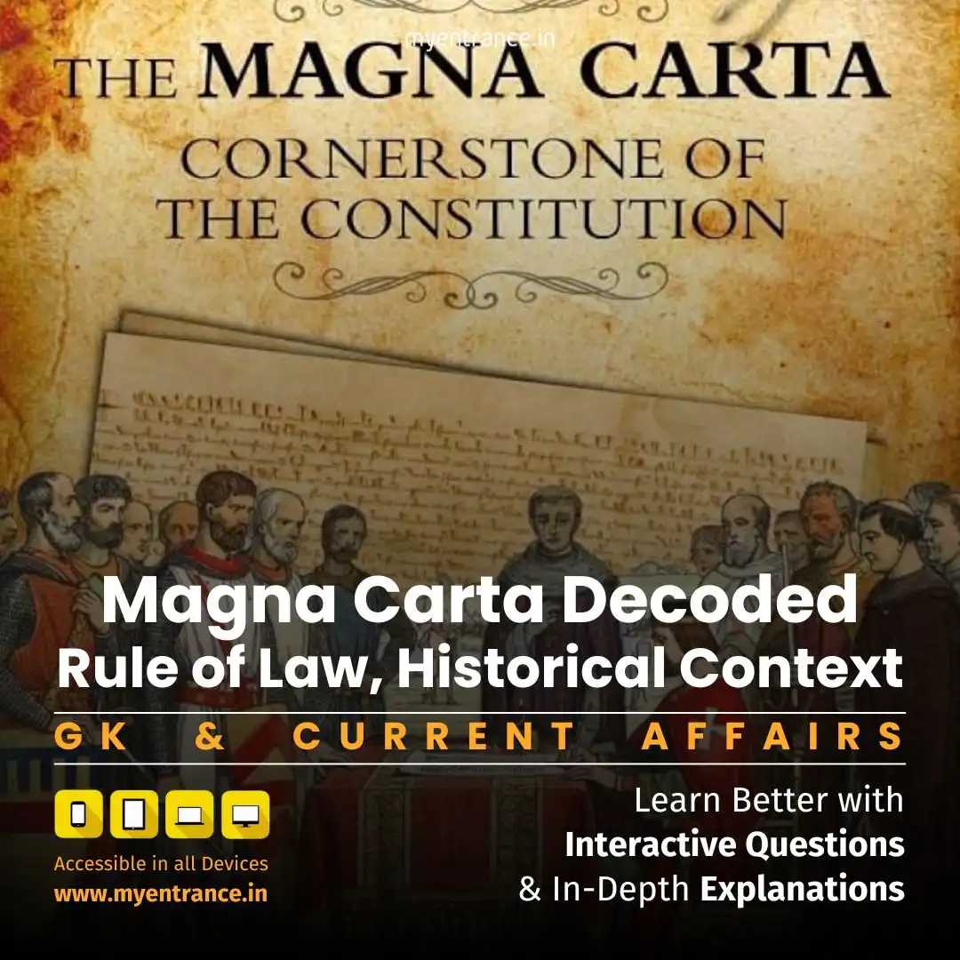 King John signing the Magna Carta in 1215 at Runnymede, establishing the rule of law and limiting royal power