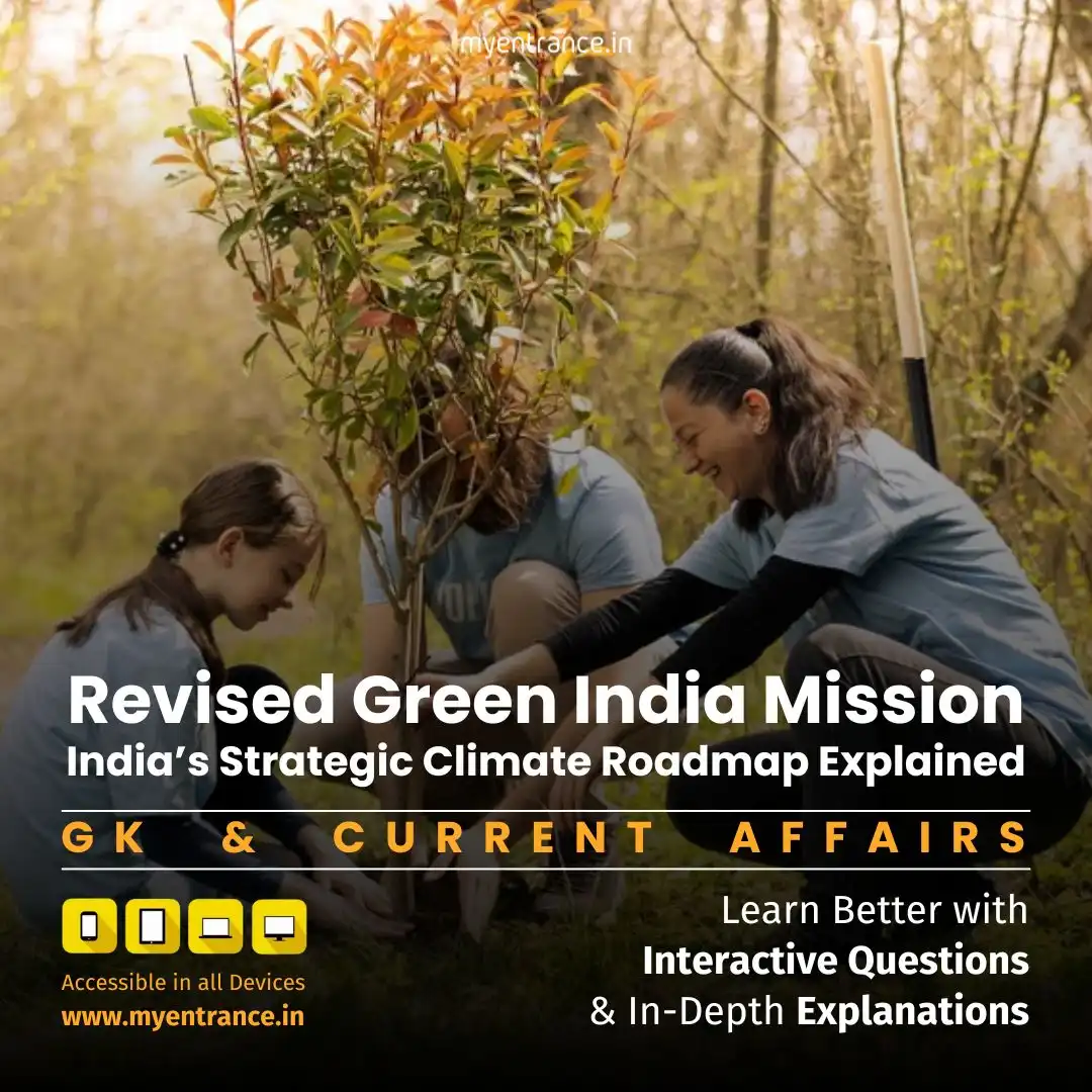 Forest restoration team planting trees in Aravalli range as part of Green India Mission