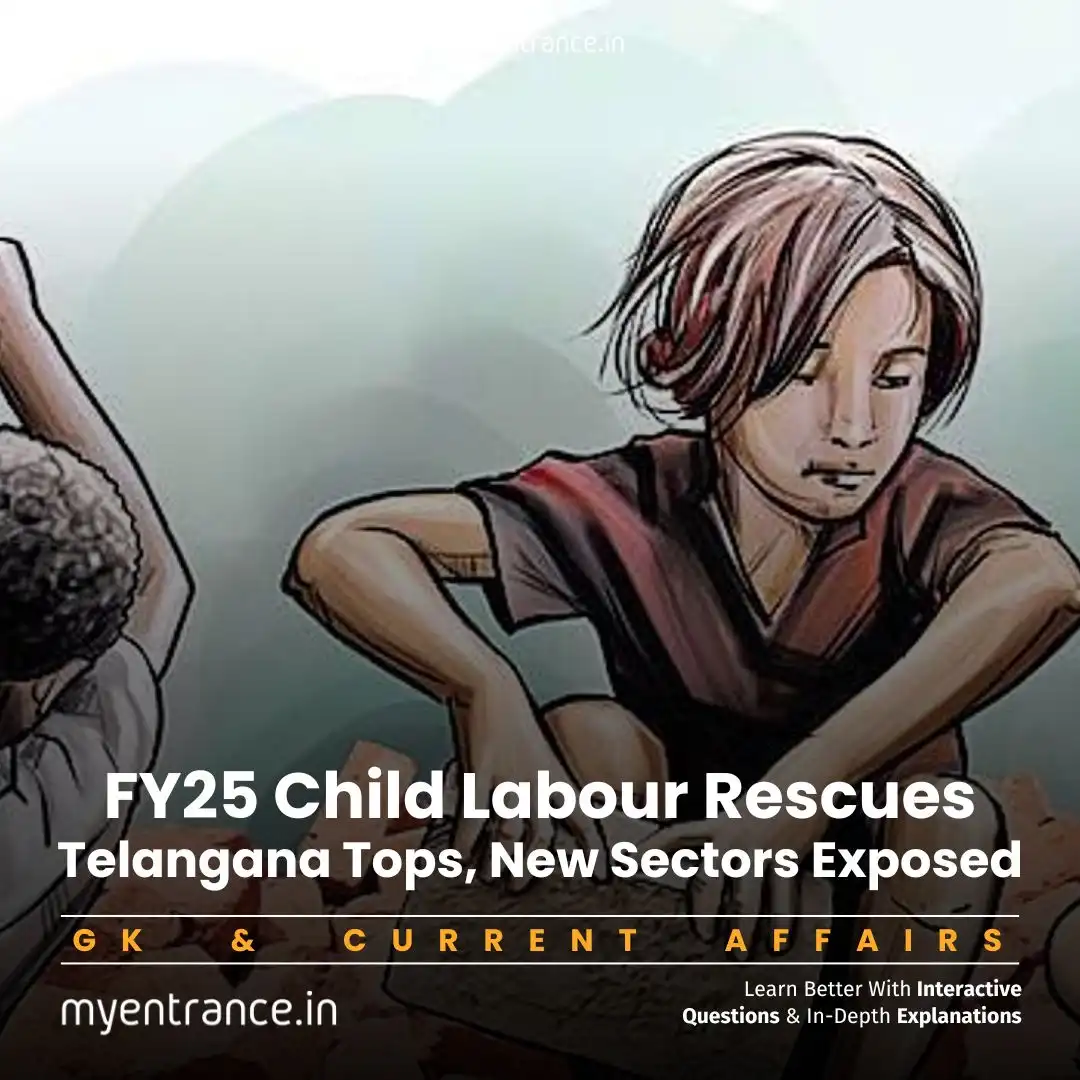Child labour rescue operation in India with police and NGO workers saving children | myentrance.in