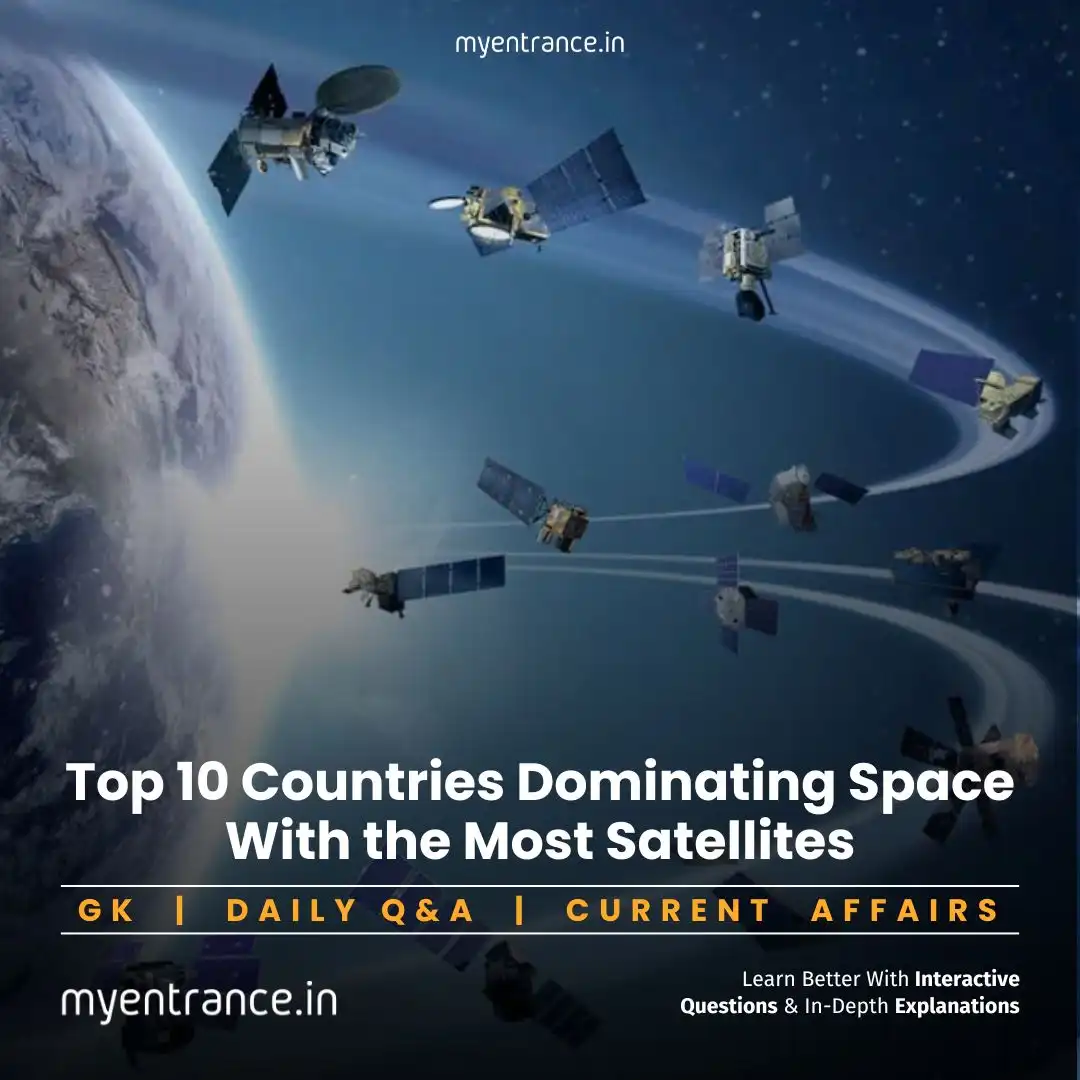 Top 10 countries with the highest number of satellites orbiting Earth in 2025
