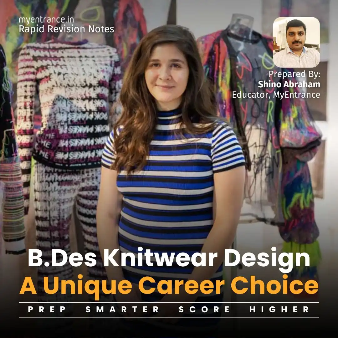 B.Des in Knitwear Design career opportunities
