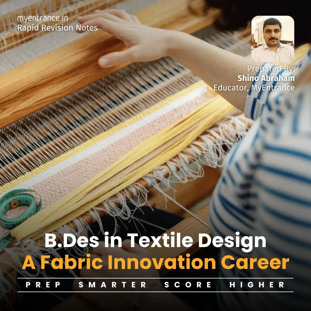 B.Des in Textile Design syllabus, career paths,