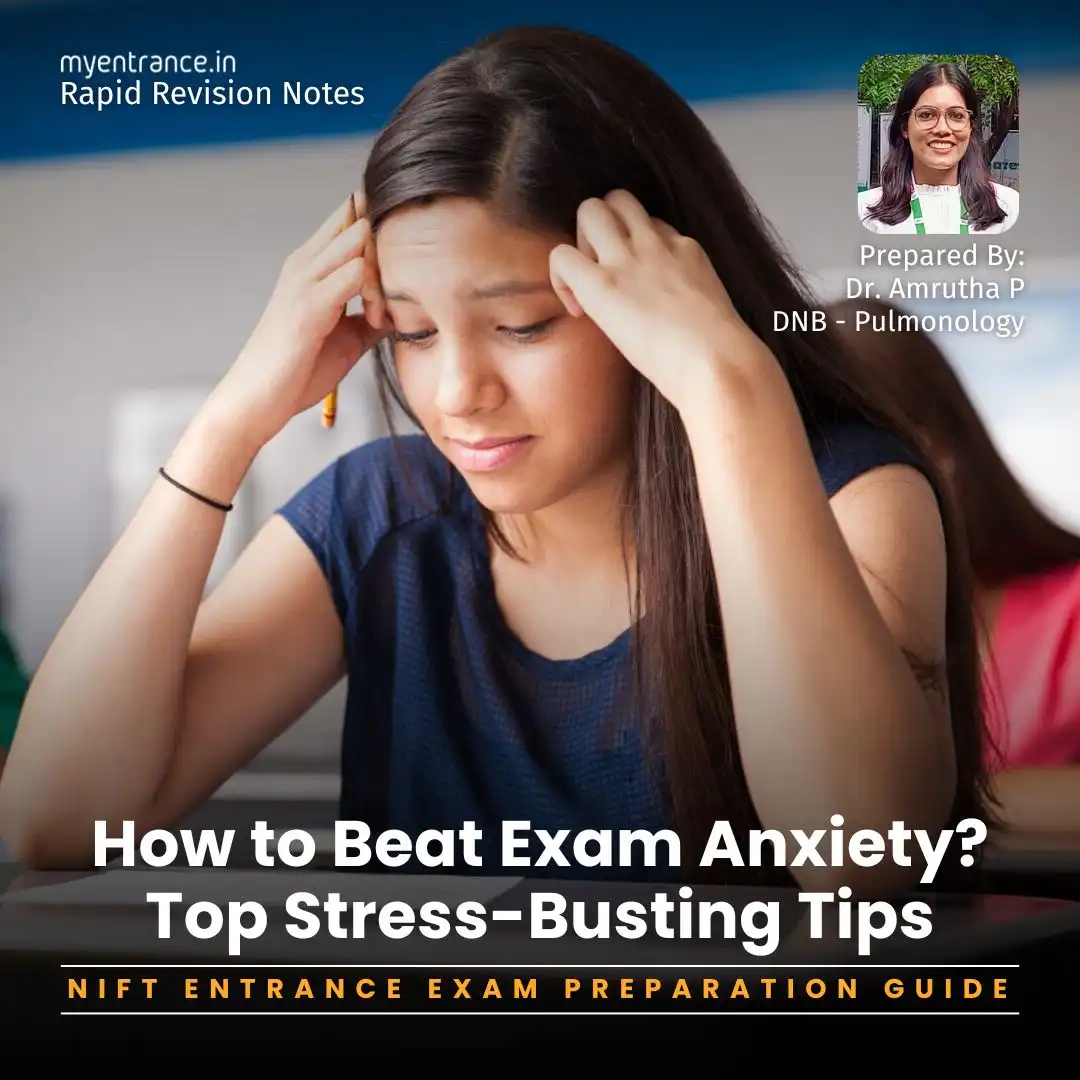 How to Beat Exam Anxiety? Top Stress-Busting Tips sugested by Dr. Amrutha P