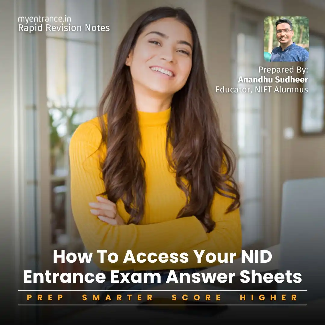 This guide narrates about How to Request NID Entrance Exam Answer Sheets. Prepared by Anandhu Sudheer