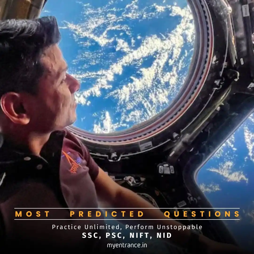 Indian astronaut Shubhanshu Shukla in space during the Axiom-4 mission at the International Space Station (ISS)