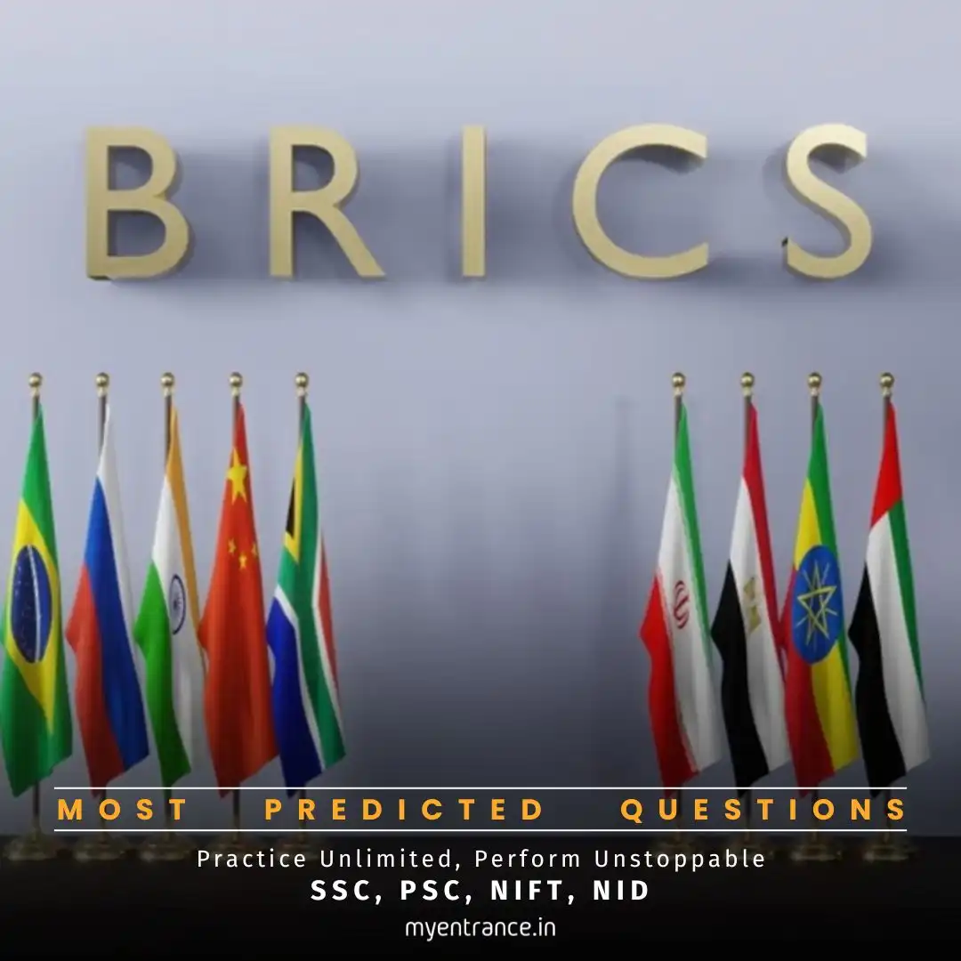 BRICS nations (Brazil, Russia, India, China, South Africa) meeting to discuss global economic reforms and India’s strategic role
