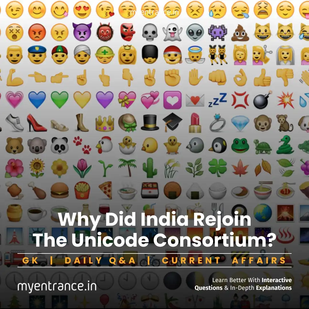 India rejoins Unicode Consortium to strengthen digital language representation for exams like SSC, PSC, NID, and NIFT.