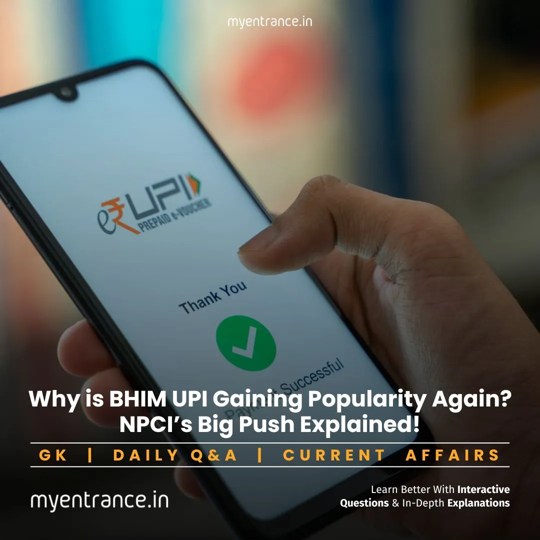 BHIM UPI app interface with transaction growth graph – NPCI’s latest incentives boost digital payments.