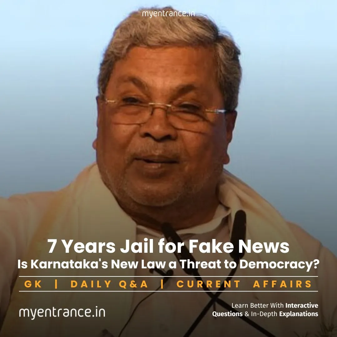Karnataka Fake News Bill 2025 scales balancing free speech and censorship for competitive exam students.