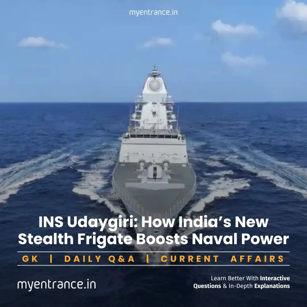 INS Udaygiri stealth frigate at sea – Latest addition to Indian Navy’s Project 17A fleet