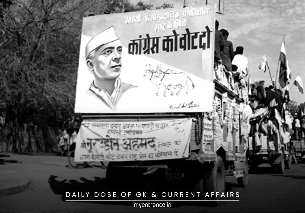 real photograph from India’s first general elections in 1952