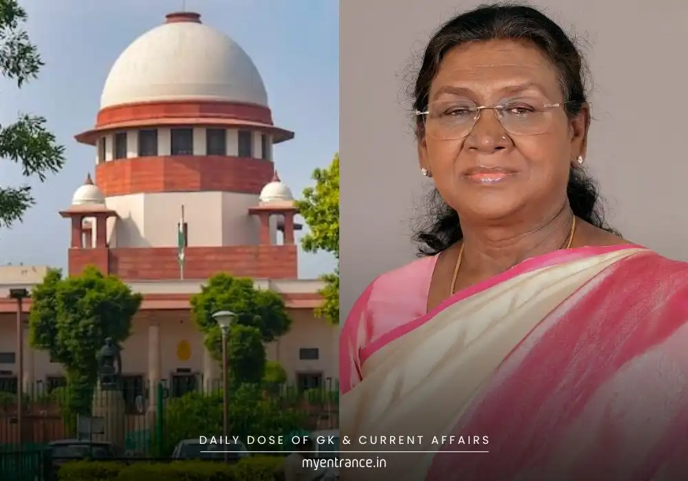 Supreme Court of India building with Constitution book - Presidential reference hearing on bill assent timelines