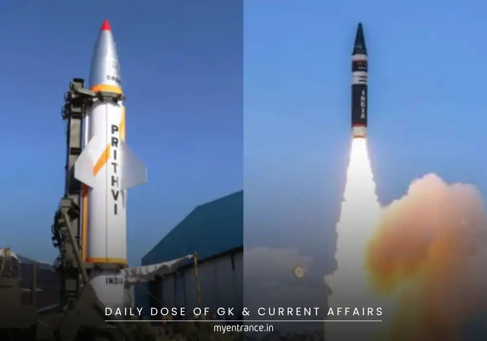 ndia’s Prithvi-II and Agni-I ballistic missiles during a test launch at Chandipur, Odisha.