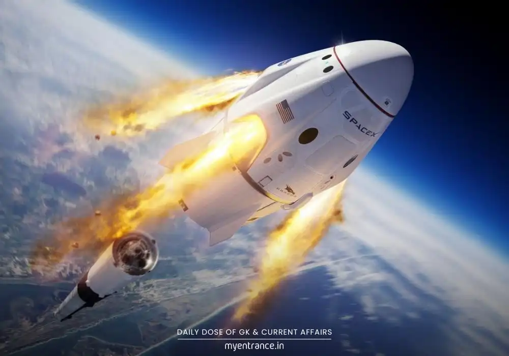 SpaceX Falcon 9 rocket launching Starlink satellites into orbit from Cape Canaveral