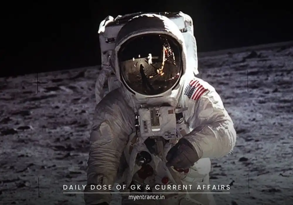 Astronaut struggling to walk after returning from space due to gravity readjustment
