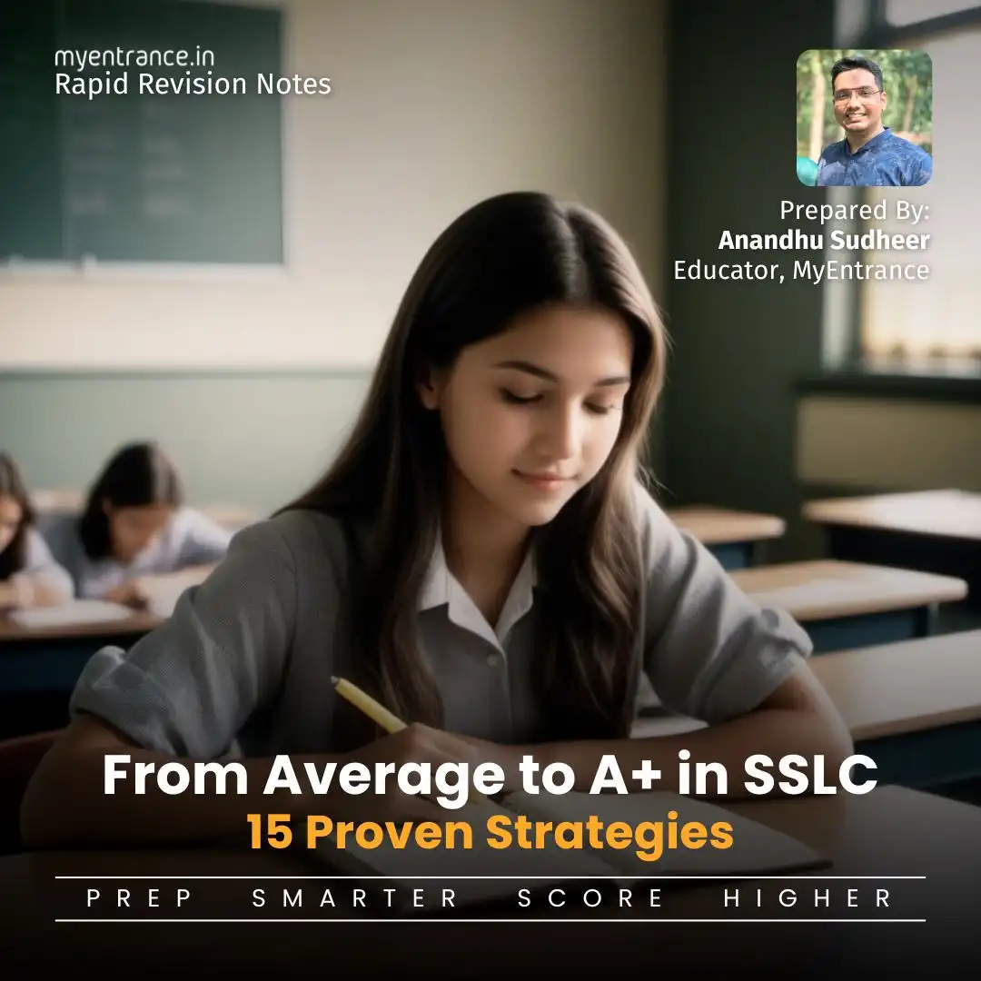 SSLC exam preparation tips for students aiming for A+ grades