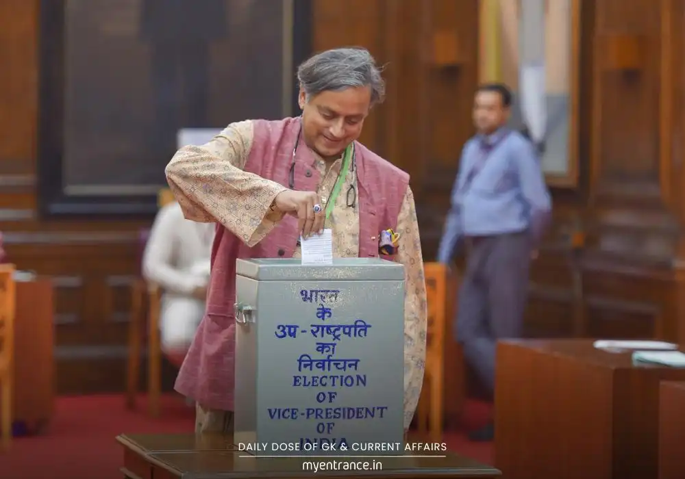 Vice-President of India election process explained - Rajya Sabha chairman role, constitutional powers, and UPSC exam relevance.