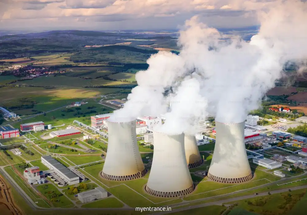 Nuclear power plant and energy generation process for competitive exams
