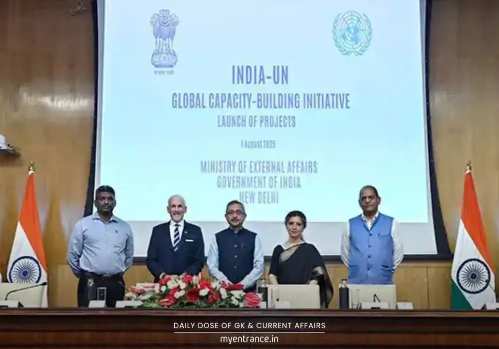 India-UN Global Capacity Building Initiative launch event with diplomats and officials
