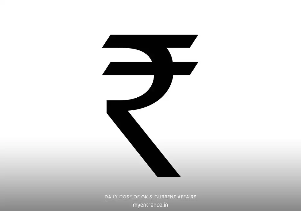 Indian Rupee symbol (₹) with the tricolor background representing national pride