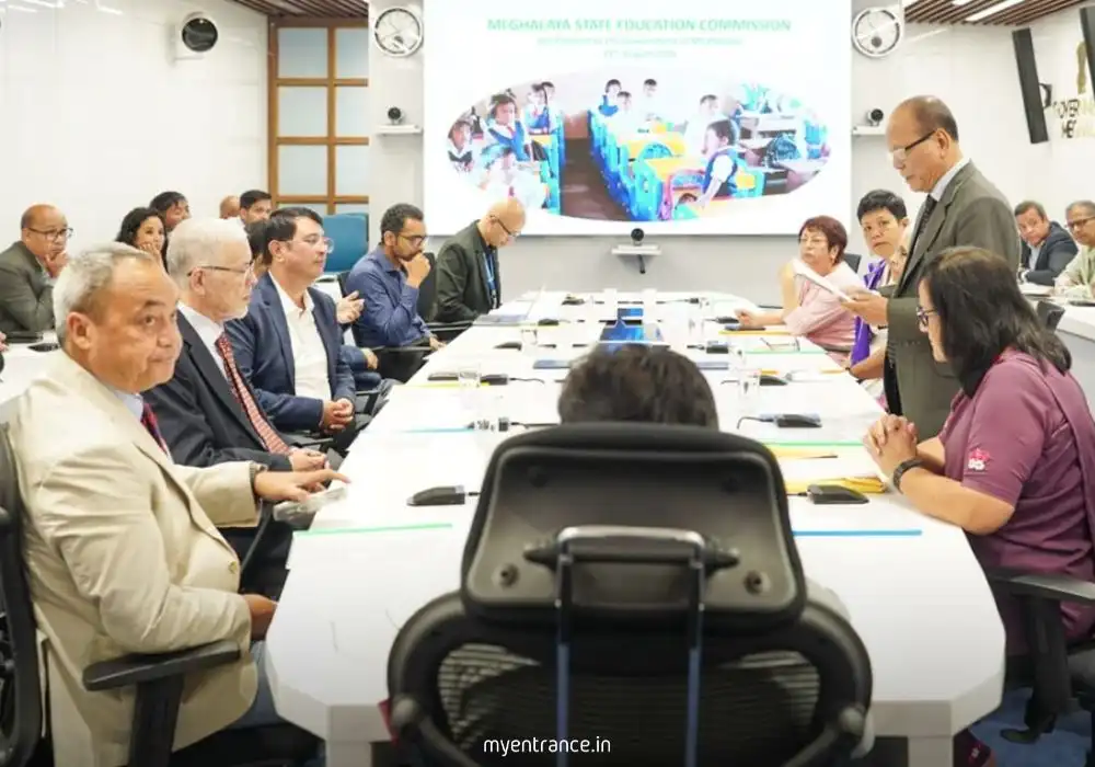 Meghalaya Education Commission submits reform report to Chief Minister Conrad Sangma with educators and policymakers