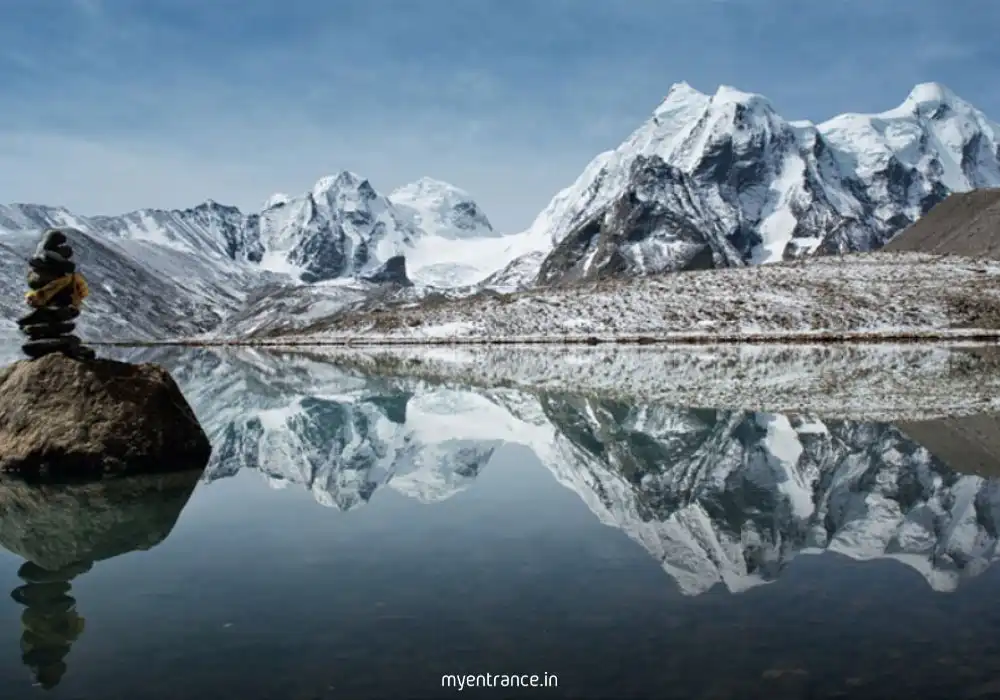 Supreme Court hearing on Himalayan environmental crisis with landslide visuals