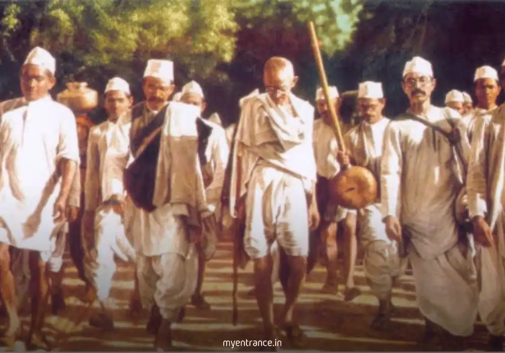 Illustration of Swadeshi Movement protest: Indians boycotting British goods and promoting indigenous products during anti-partition rallies (1905–1911)