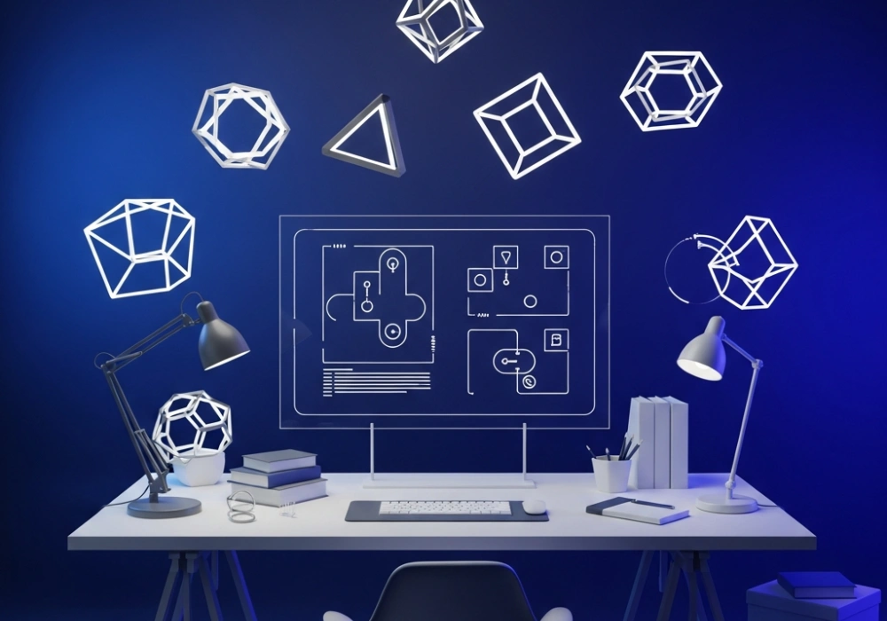 3D visualization of logical reasoning concepts and design study tools.