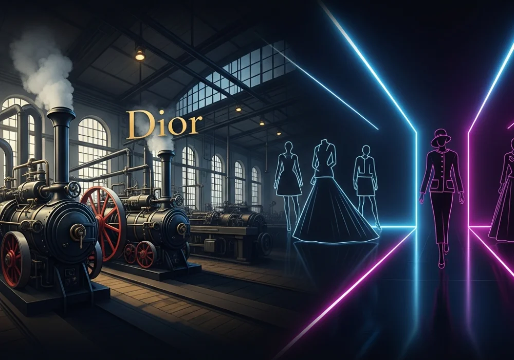 Evolution of Fashion Brands Timeline from Industrial Revolution to Modern Day