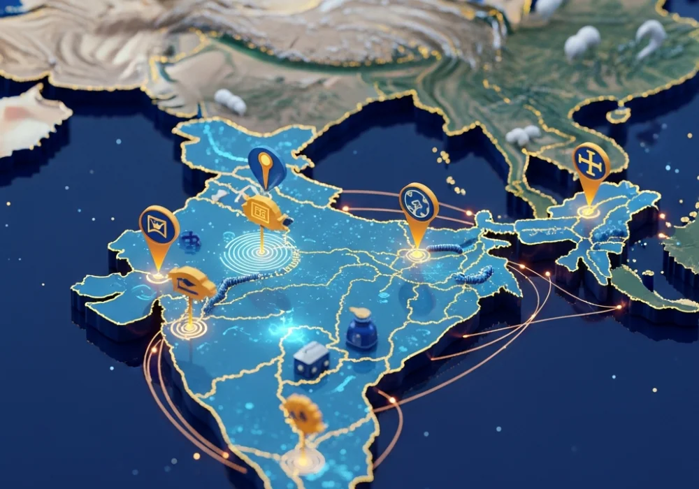 India's Neighborhood First policy and Indian Ocean Region strategic map for UPSC preparation.