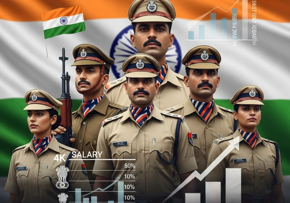 SSC GD Constable Salary and Career Growth Path Illustration