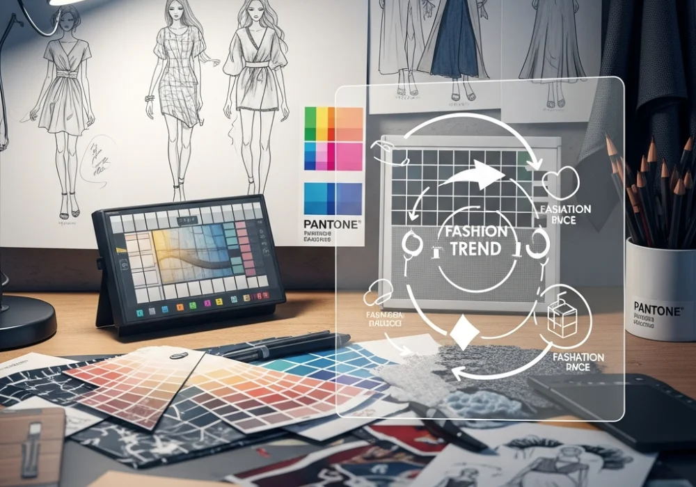 Modern fashion forecasting and trend analysis study materials for NIFT entrance preparation.