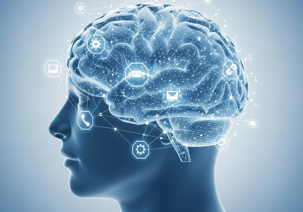 Scientific visualization of cognitive enhancement and memory improvement for student exam preparation.