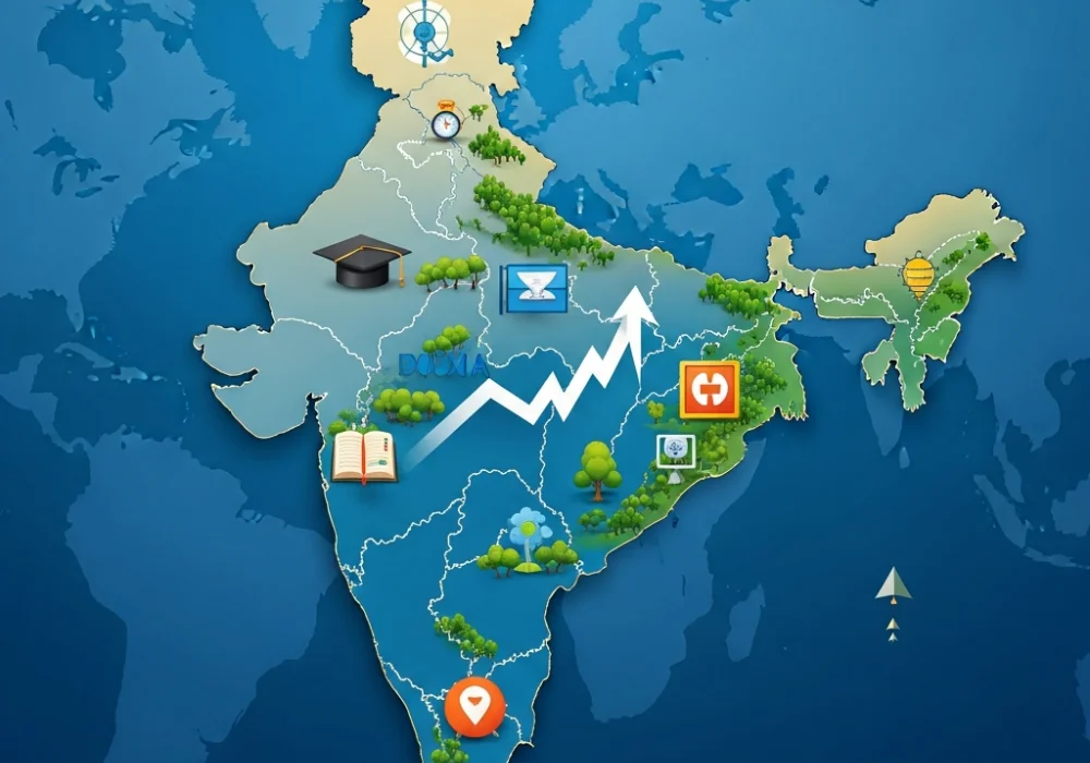 Viksit Bharat 2047 and Sustainable Development Goals progress evaluation for UPSC preparation.