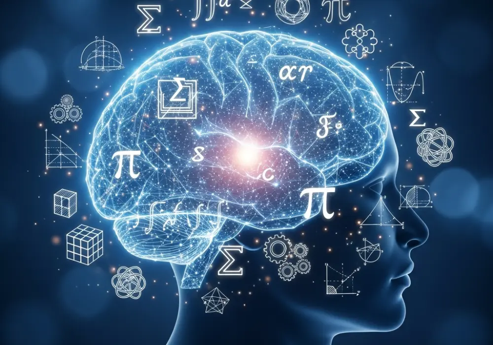 A conceptual image showing scientific brain drills for cognitive enhancement and faster problem solving in competitive exams.