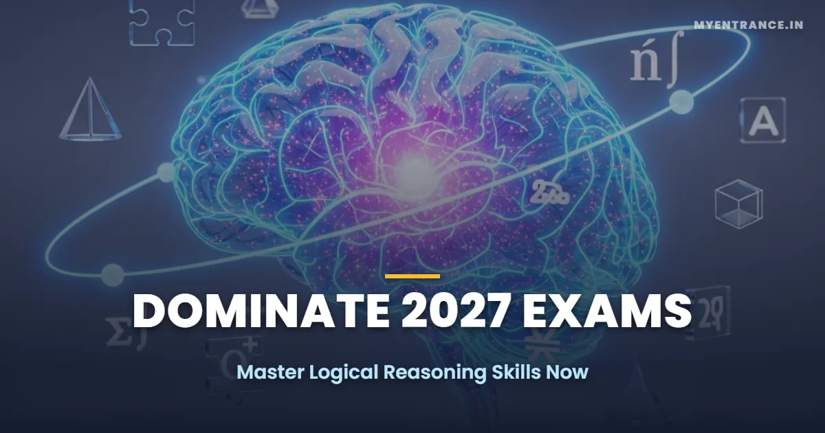 High-tech visualization of a human brain representing cognitive skill enhancement for 2027 logical reasoning exams.