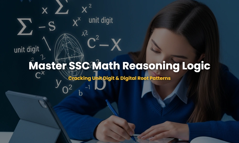 SSC 2027 mathematical reasoning unit digit and digital root logic illustration