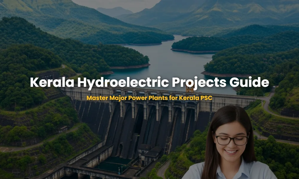 The Idukki Arch Dam, a major hydroelectric project in Kerala, surrounded by lush green mountains.