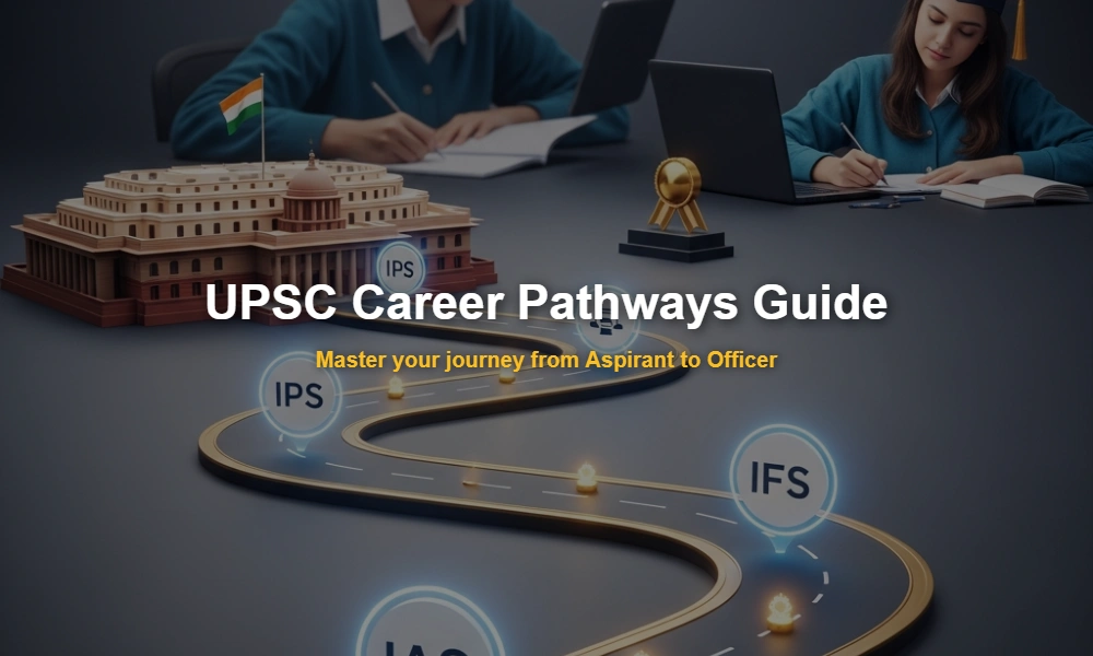 Visual representation of UPSC detailed career pathways showing progression from trainee to senior secretary levels.