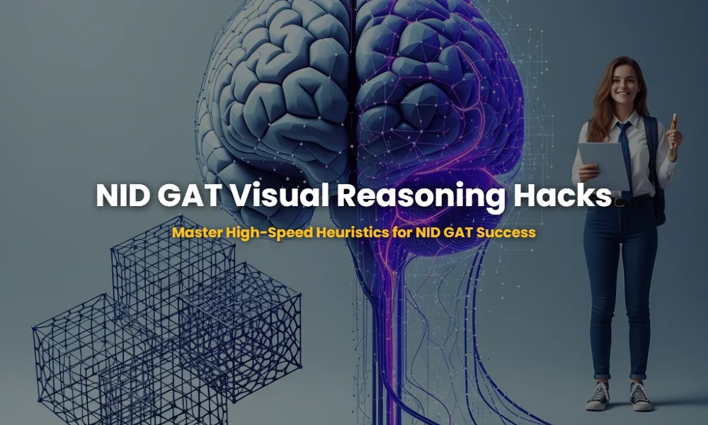Aesthetic illustration of cognitive visual-spatial reasoning for NID GAT exam