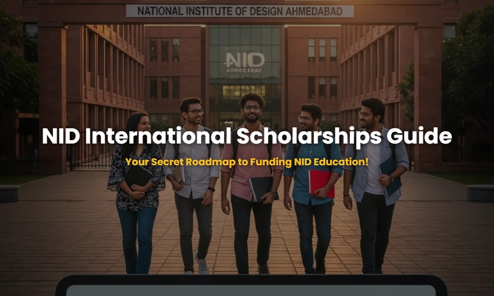 International students at NID campus representing scholarship and admission opportunities for global design aspirants.