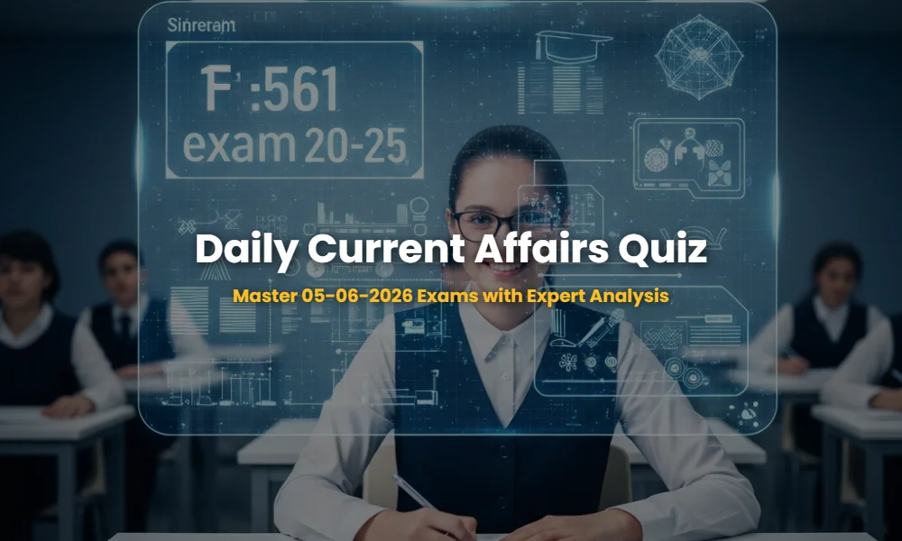 Daily Current Affairs Quiz 05-06-2026 Analysis and Mock Test Dashboard
