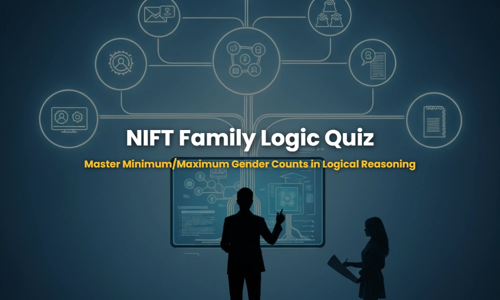 3D visualization of a complex family tree logic for NIFT GAT preparation.