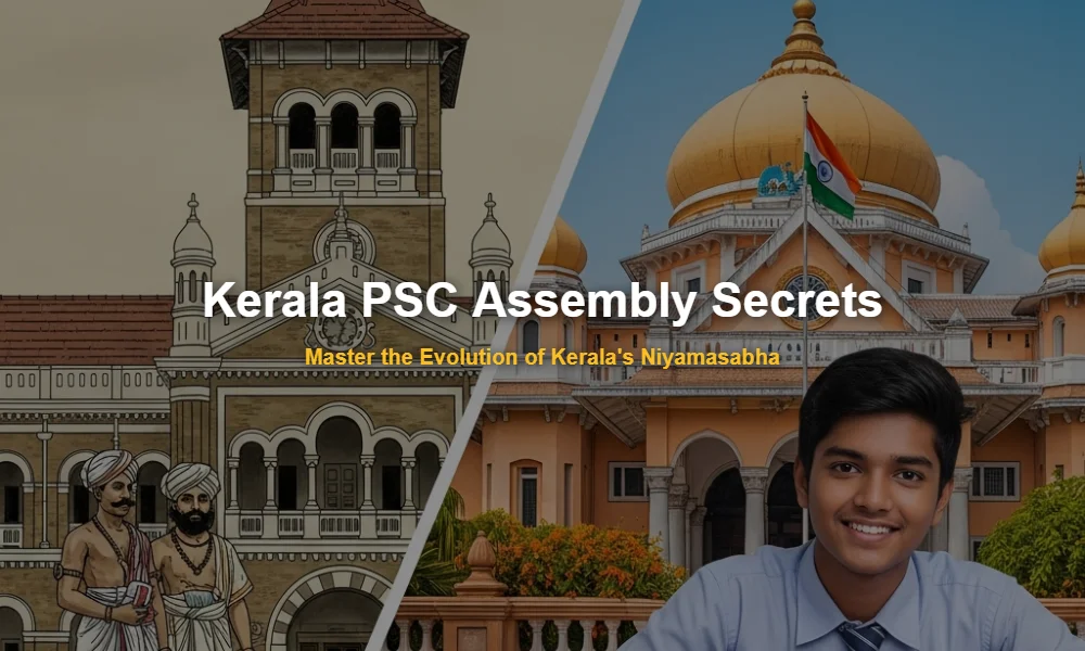 Historical evolution of Sree Moolam Popular Assembly to modern Kerala Legislative Assembly.