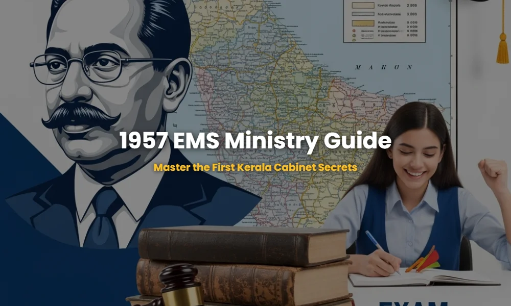 EMS Namboodiripad 1957 Ministry Kerala PSC Study Guide